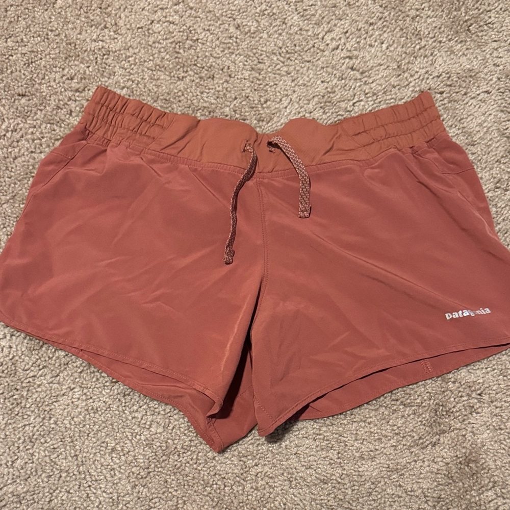 Patagonia Brick Red Sports Shorts